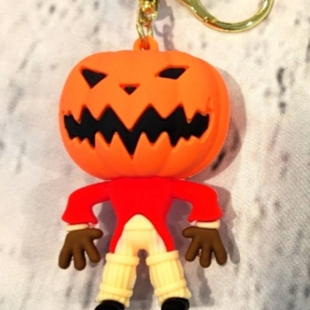 New Pumpkin Man Nightmare Before Christmas Death Note Keychain.